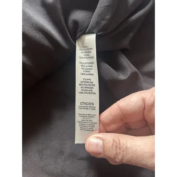 Chico's Artisanal Print Ponte Blazer Womens Size Large Red Art to Wear NWT - Picture 5 of 9